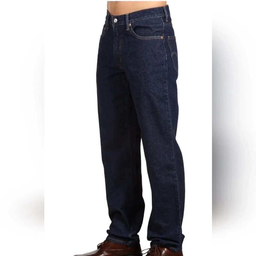 Levi's‎ Jeans Men's 550 Relaxed Fit Straight Leg Blue Rinse Denim Mid Rise 38 32